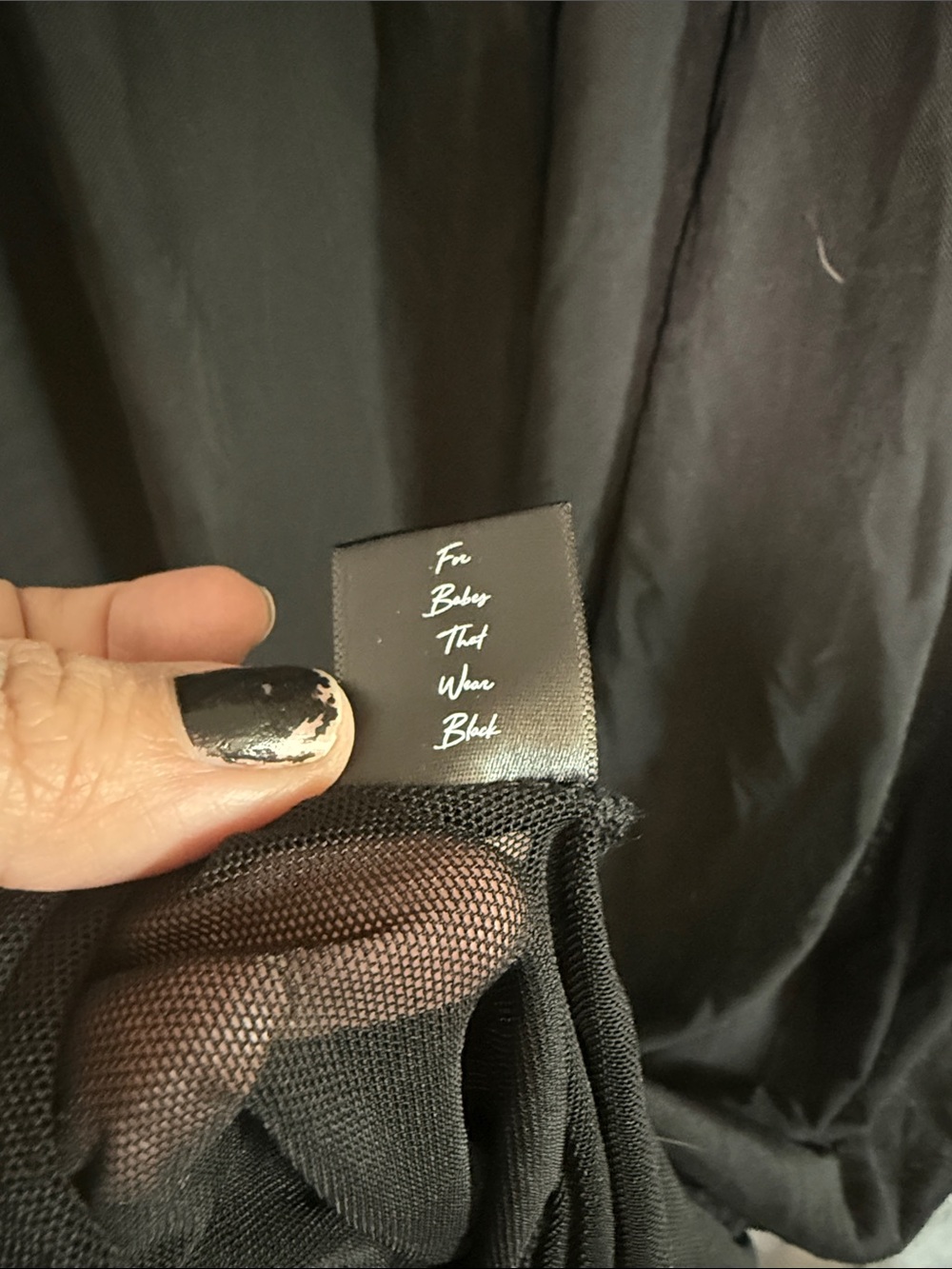 NWOT FOXBLOOD SHADOW MESH CAFTAN OS - Picture 6 of 9